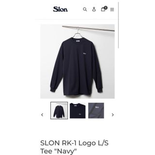 ワンエルディーケーセレクト(1LDK SELECT)のSLON RK-1 Logo L/S Tee "Navy" XL(Tシャツ/カットソー(七分/長袖))