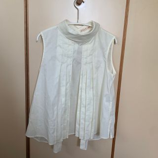 マルニ(Marni)のxsサイズ　ユニクロ UNIQLO ×MARNI ノースリーブシャツ フレア(シャツ/ブラウス(半袖/袖なし))