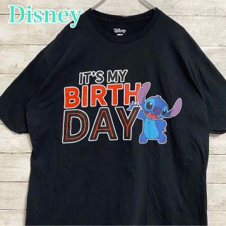 ディズニー(Disney)の【希少デザイン】Disney ディズニー　スティッチ　Tシャツ　ゆったり　レア(Tシャツ/カットソー(半袖/袖なし))