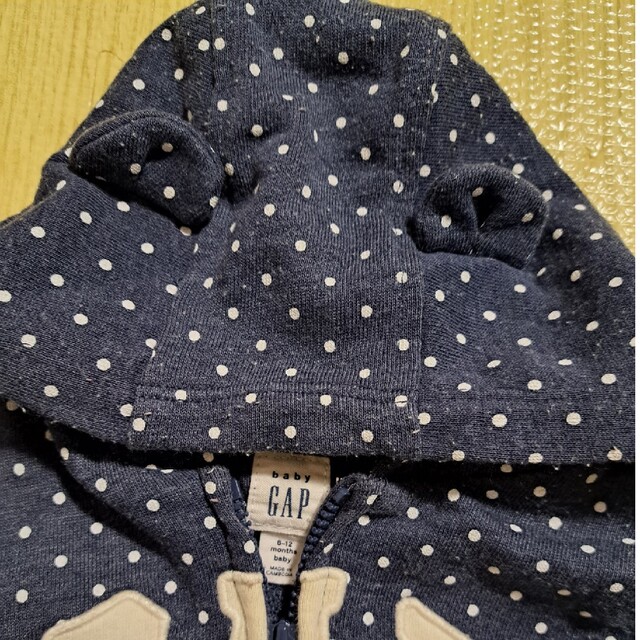 babyGAP(ベビーギャップ)のくま耳　パーカー　70 キッズ/ベビー/マタニティのベビー服(~85cm)(その他)の商品写真