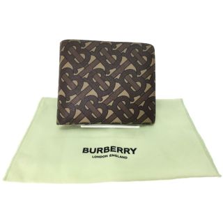 バーバリー(BURBERRY)の▼▼BURBERRY バーバリー メンズ 二つ折り財布 MONOGRAM E-CANVAS 8022913 茶ｘ薄茶(財布)