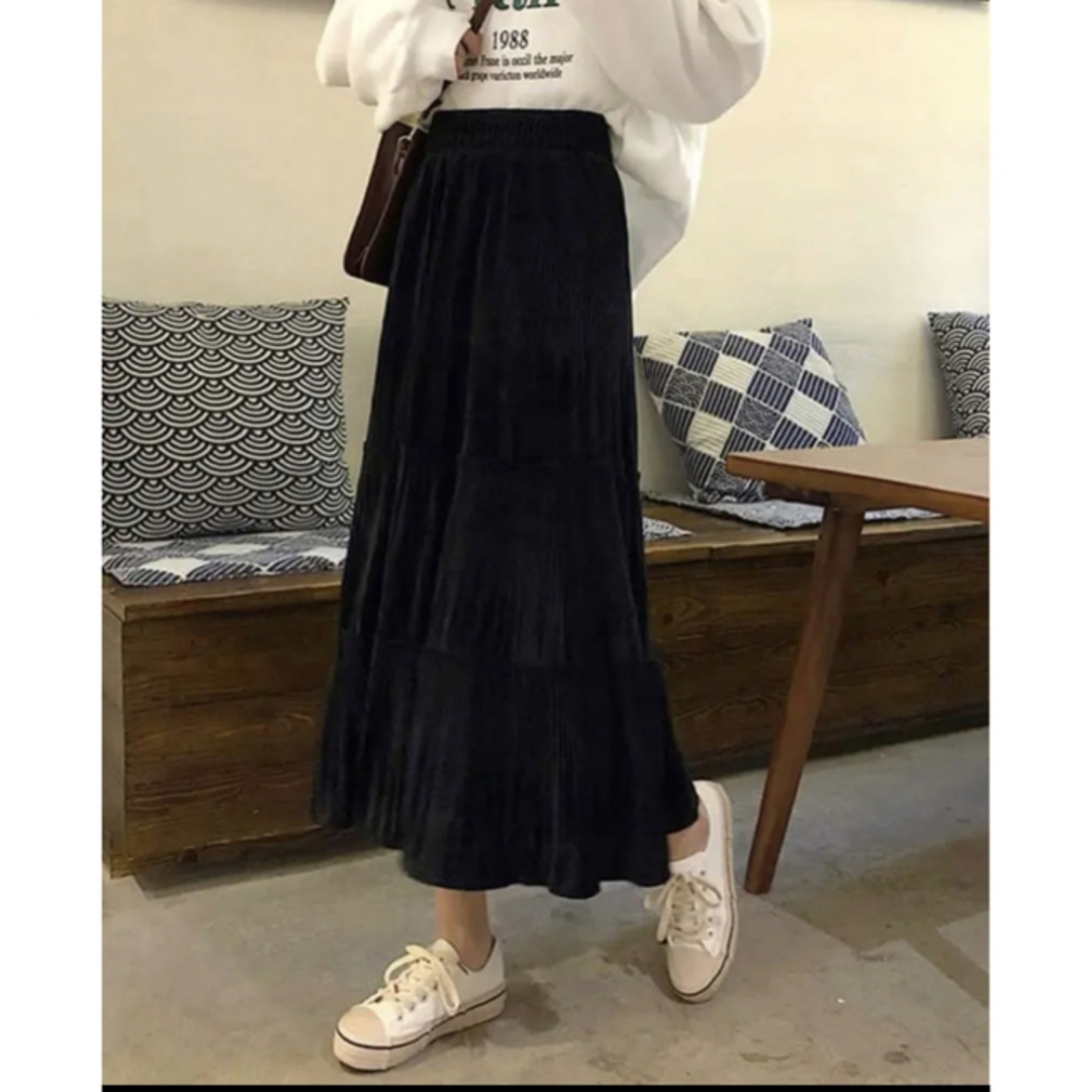 Honeyspot ソリッド ティアード　スカート　 レディースのスカート(ロングスカート)の商品写真