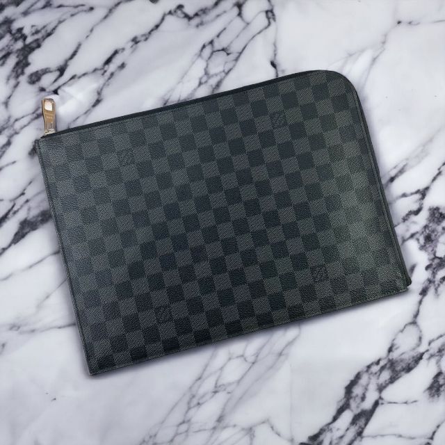 美品】ルイヴィトン ダミエグラフィット ポシェットジュール クラッチ