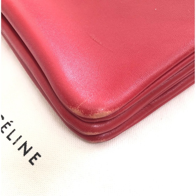 celine(セリーヌ)のCéline trio bag red /セリーヌ トリオ スモール レディースのバッグ(ショルダーバッグ)の商品写真