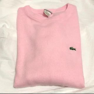 ラコステ(LACOSTE)のlacoste ラコステ　ピンクニット(ニット/セーター)