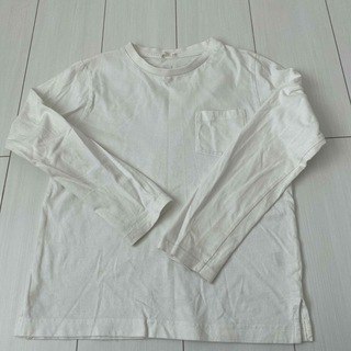 ジーユー(GU)のGU ジーユー　白　長袖　150(Tシャツ/カットソー)