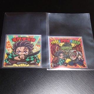 新品  鬼滅の刃マン  シール  2枚セット(キャラクターグッズ)