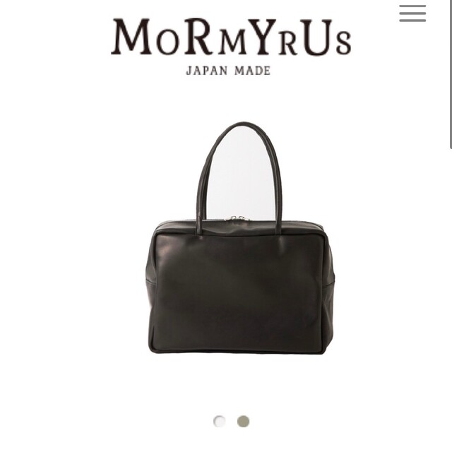 MORMYRUS実寸mormyrus モルミルス プレスドルースターレザー スクエア ハンドバッグ