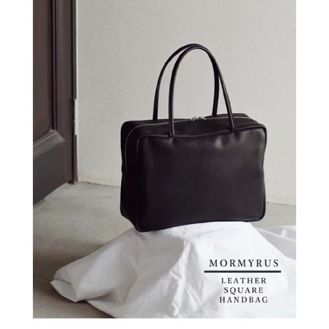 BEAUTY&YOUTH UNITED ARROWS(ビューティアンドユースユナイテッドアローズ)のmormyrus モルミルス プレスドルースターレザー スクエア ハンドバッグ レディースのバッグ(ハンドバッグ)の商品写真