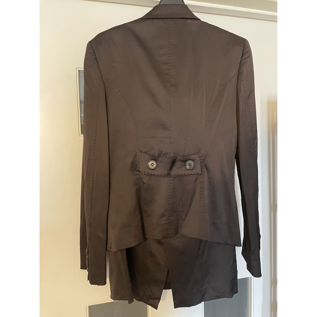 Michael Kors(マイケルコース)のセール♪ マイケルコース　スーツ　サテン風チョコブラウンカラー レディースのフォーマル/ドレス(スーツ)の商品写真