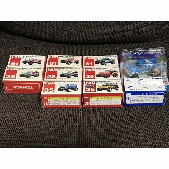トミカ ビッグフット 10台 おまけ付 パジェロ ジープ ハイラックス