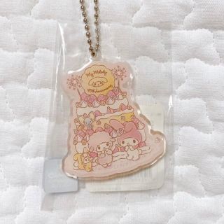 マイメロディ(マイメロディ)のマイメロディ45th　ピアノちゃん　いちごのケーキシリーズ　アクリルキーホルダー(キーホルダー)