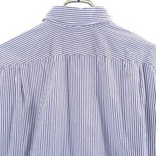 NOLLEY'S - ノーリーズ ストライプ 長袖 シャツ L ブルー系 NOLLEY'S