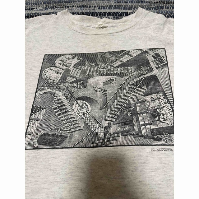 M.C. Escher(エムシーエッシャー)のエッシャー　90’s メンズのトップス(Tシャツ/カットソー(半袖/袖なし))の商品写真