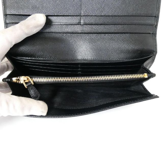 ✨美品✨PRADA プラダ ラウンドファスナー長財布 サフィアーノレザー リボン