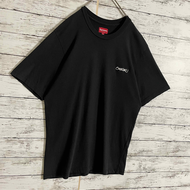 即完売モデル】シュプリーム☆ワンポイント刺繍ロゴ Tシャツ 定番