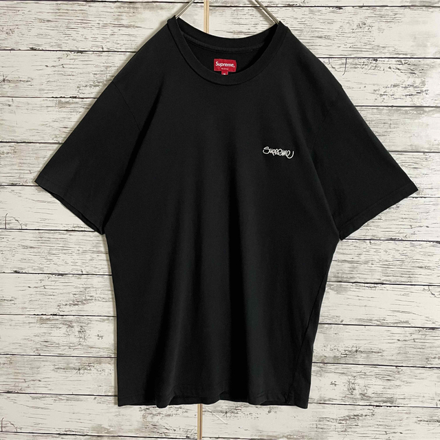 即完売モデル】シュプリーム☆ワンポイント刺繍ロゴ Tシャツ 定番