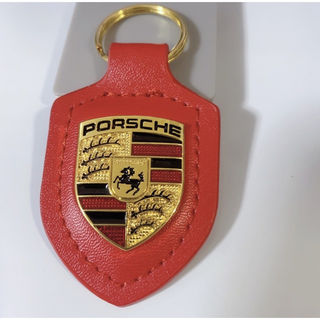 Porsche(ポルシェ)のポルシェ　キーホルダー　PORSCHE ポルシェ クレストキーホルダー　レッド メンズのファッション小物(キーホルダー)の商品写真