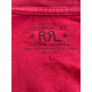 ダブルアールエル(RRL)のRRL ダブルアールエル　ラルフローレン　無地　赤　Tシャツ(Tシャツ/カットソー(半袖/袖なし))