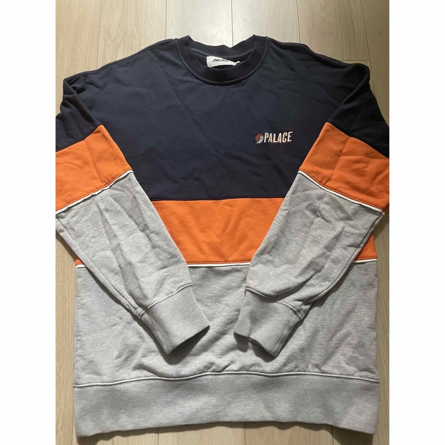 supreme contrast crewneck Navy M 2018 SS