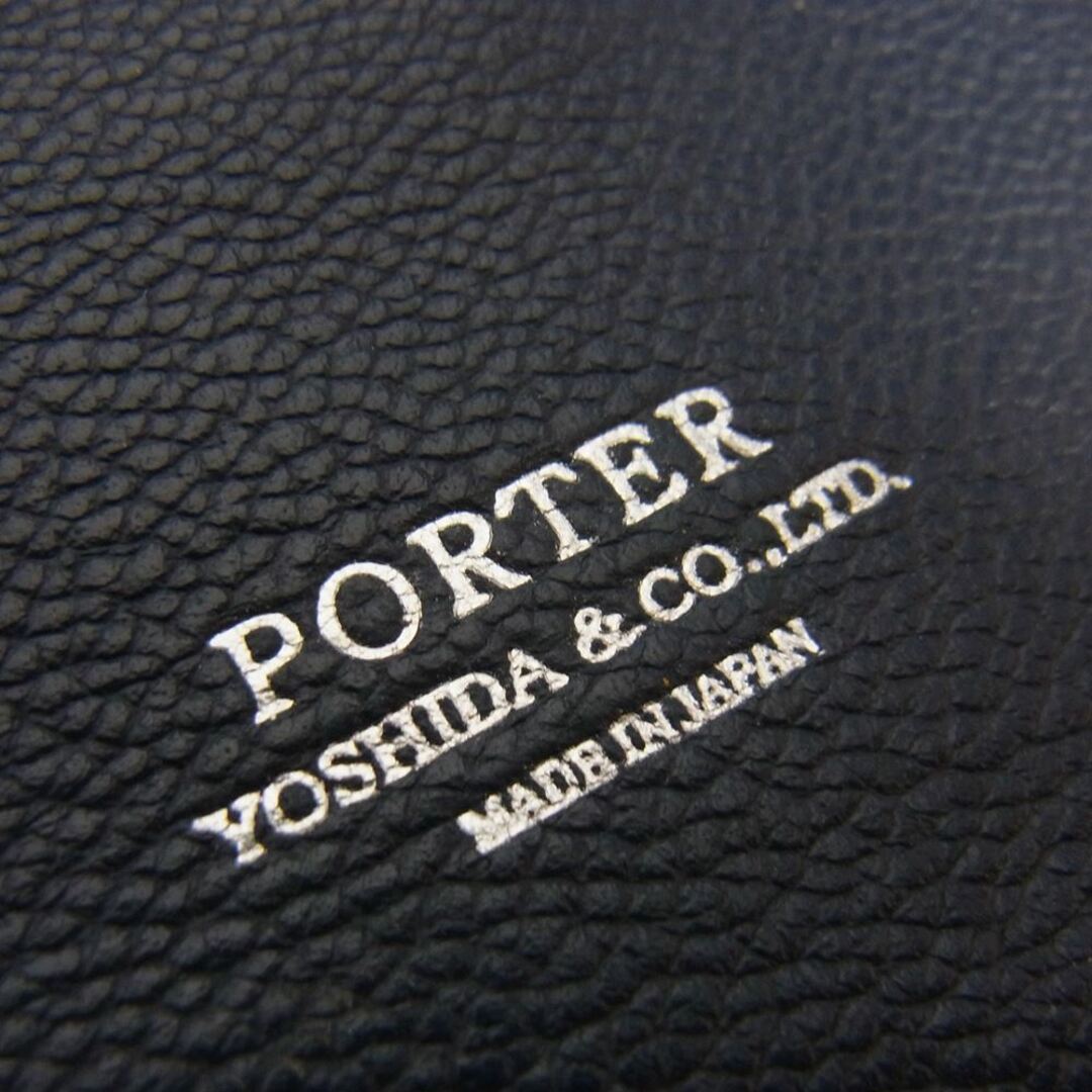 PORTER(ポーター)のPORTER ポーター 吉田カバン LINK TOTE BAG リンク 牛ステア コンビネーション鞣し レザー トートバッグ ネイビー系【中古】 メンズのバッグ(トートバッグ)の商品写真