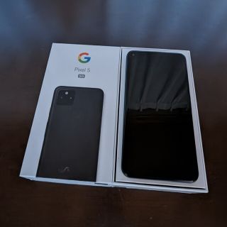 グーグルピクセル(Google Pixel)のgoogle pixel5 black(スマートフォン本体)