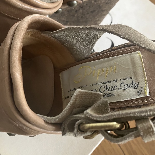 Pippi(ピッピ)のピッピ Pippi for Chic Lady サボ サンダル S ブラウン レディースの靴/シューズ(サンダル)の商品写真