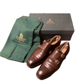 クロケットアンドジョーンズ(Crockett&Jones)の【箱付】CROCKETT&JONES ダブルモンクLOWNDES ダークブラウン(ドレス/ビジネス)