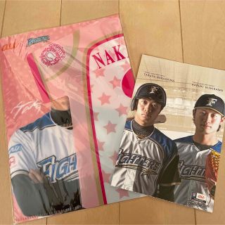 ホッカイドウニホンハムファイターズ(北海道日本ハムファイターズ)のau×ファイターズ☆中島卓也クリアファイル 球場配布品(スポーツ選手)