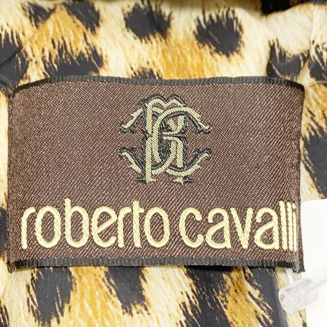 Roberto Cavalli(ロベルトカヴァリ)の美品 ROBERTO CAVALLI ロベルト カヴァリ ダウンコート 42 黒 レディースのジャケット/アウター(ダウンコート)の商品写真