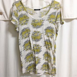 パドカレ(pas de calais)のpas de calais パドカレ 総柄 コットンカットソー Ｔシャツ 中古(カットソー(半袖/袖なし))