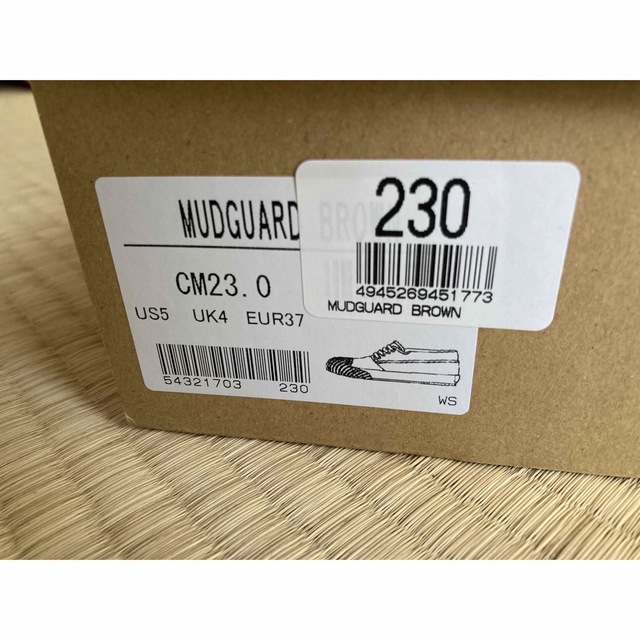 ほぼ新品 ムーンスター MUDGUARD 23.0cm 2E ブラウン
