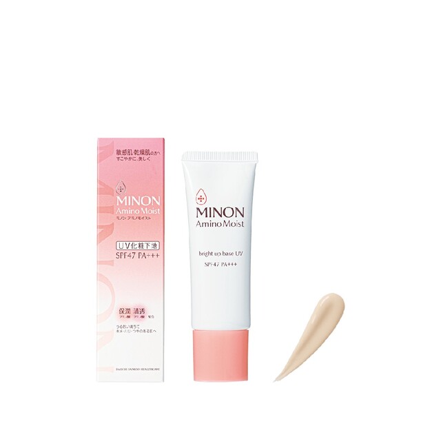 MINON(ミノン)のミノン アミノモイスト ブライトアップベース UV+アミノミスト保湿マスク1枚 コスメ/美容のベースメイク/化粧品(化粧下地)の商品写真