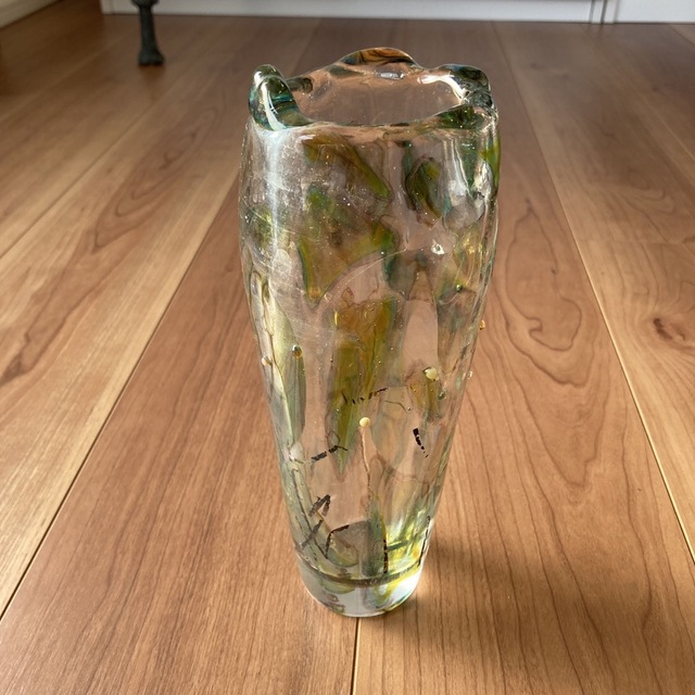 宙吹きガラス製花瓶 インテリア/住まい/日用品のインテリア小物(花瓶)の商品写真