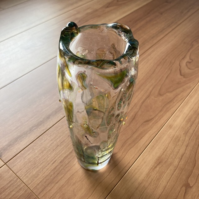 宙吹きガラス製花瓶 インテリア/住まい/日用品のインテリア小物(花瓶)の商品写真