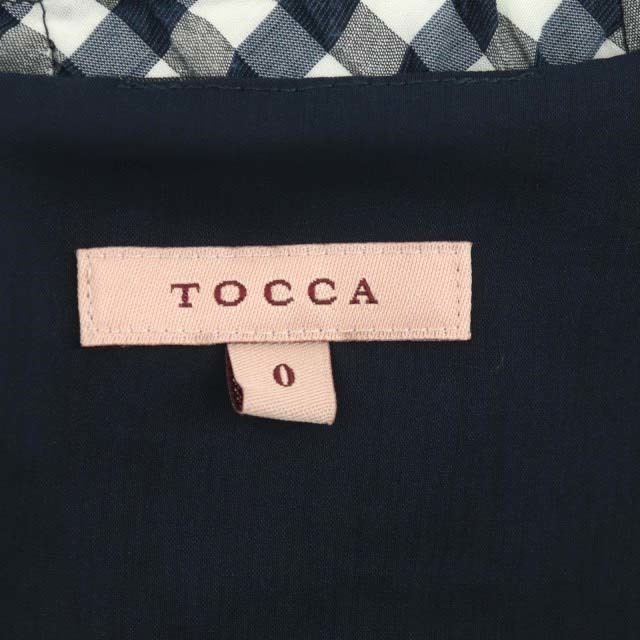 TOCCA(トッカ)のトッカ ドレス ワンピース ドッキング 膝丈 ノースリーブ ギンガムチェック レディースのワンピース(ひざ丈ワンピース)の商品写真