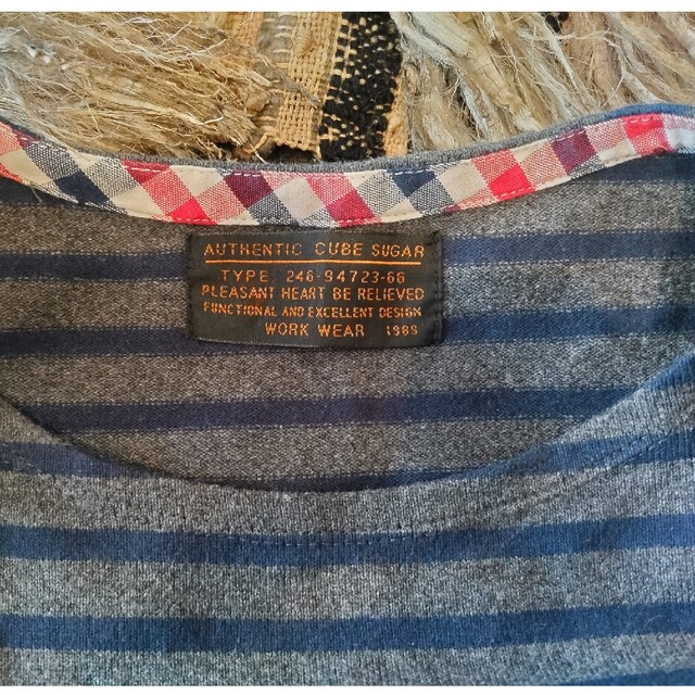 CUBE SUGAR(キューブシュガー)のAUTHENTIC CUBE SUGAR　ボートネックＴシャツ レディースのトップス(Tシャツ(長袖/七分))の商品写真