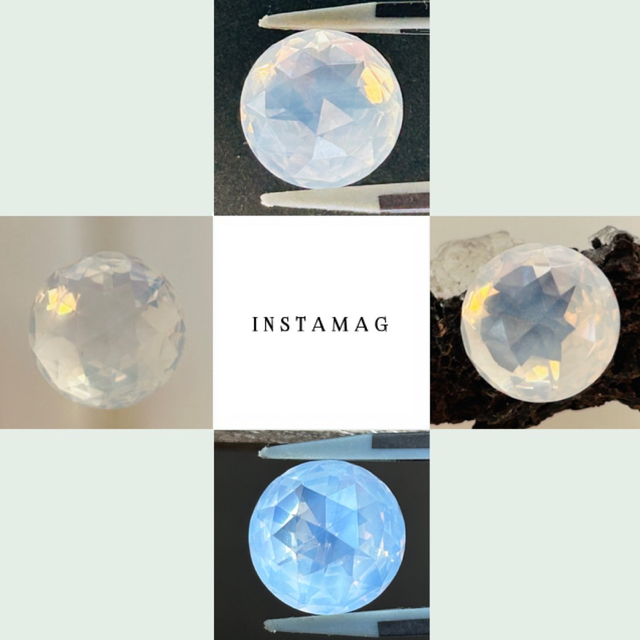 (R0407-3)『12mm』K2ブルームーンクォーツ　ルース　6.710ct