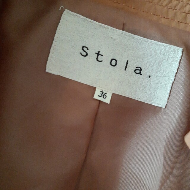 Stola.(ストラ)のストラ　stola.　トレンチコート　オレンジ　36 レディースのジャケット/アウター(スプリングコート)の商品写真