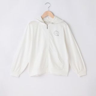 ポンポネット(pom ponette)のポンポネット新品タグ付きUVカット加工シアーボーダージップパーカ160(ジャケット/上着)