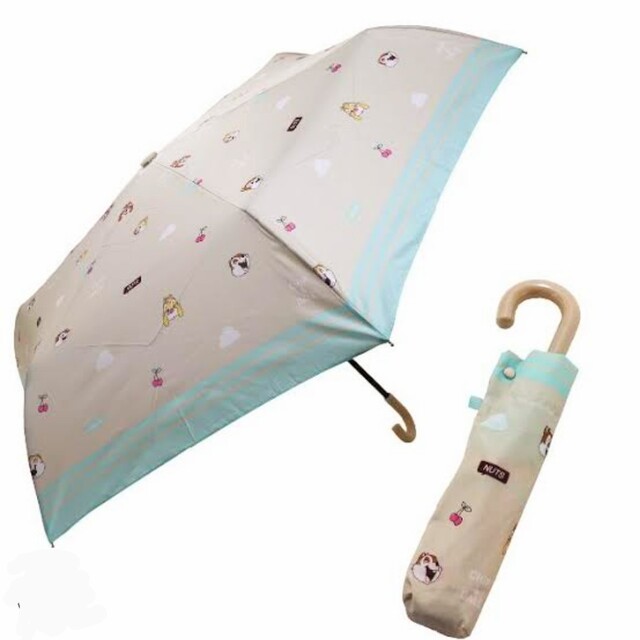 チップとデール　折り畳み傘　折りたたみ傘　雨傘　女児　女の子　小学生　通学 キッズ/ベビー/マタニティのこども用ファッション小物(傘)の商品写真