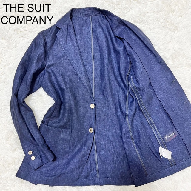 【リングジャケット 美品】スーツカンパニー テーラードジャケット L位 紺