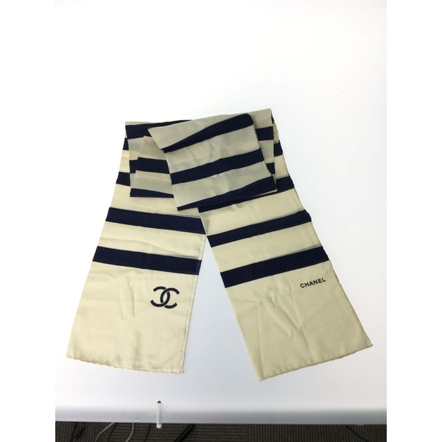 CHANEL(シャネル)の▼▼CHANEL シャネル ロングスカーフ ボーダー柄 レディースのファッション小物(バンダナ/スカーフ)の商品写真