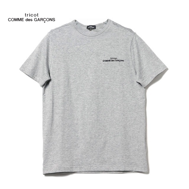 tricot CDG✨トリコ・コムデギャルソン ロゴ 半袖 Tシャツ グレー | フリマアプリ ラクマ