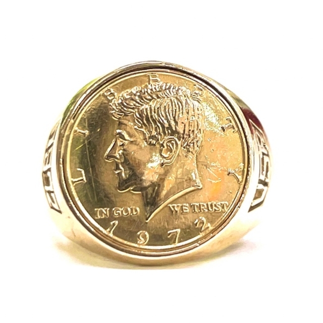 K18 Liberty coin 1972 USA Ring アンティーク ②