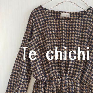 テチチ(Techichi)の美品　Te chichi　テチチ　千鳥格子　ワンピース(ひざ丈ワンピース)