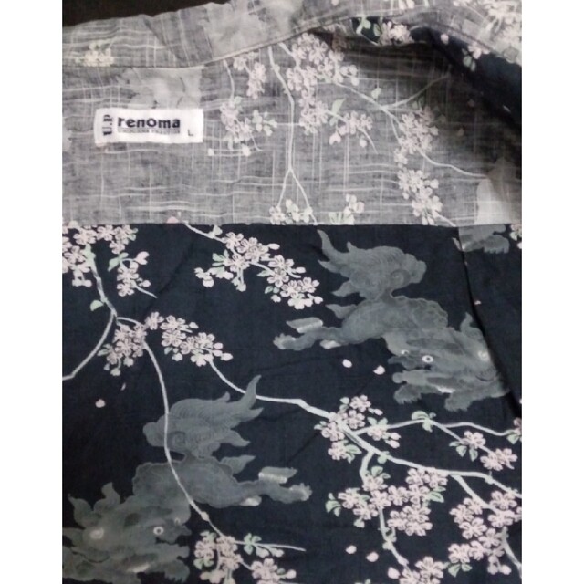 U.P renoma(ユーピーレノマ)のUP renoma 半袖シャツ　メンズＬ メンズのトップス(シャツ)の商品写真