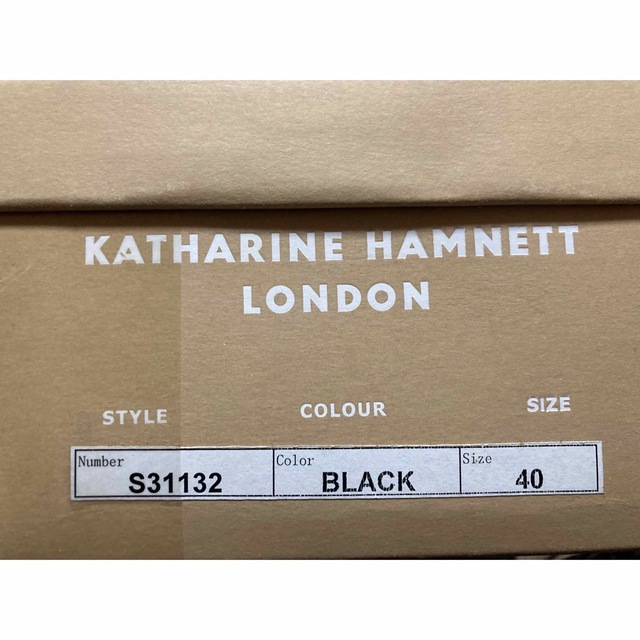 KATHARINE HAMNETT(キャサリンハムネット)の未使用品　KATHERINE HAMNETT ビジネスシューズ　黒色　25センチ メンズの靴/シューズ(ドレス/ビジネス)の商品写真