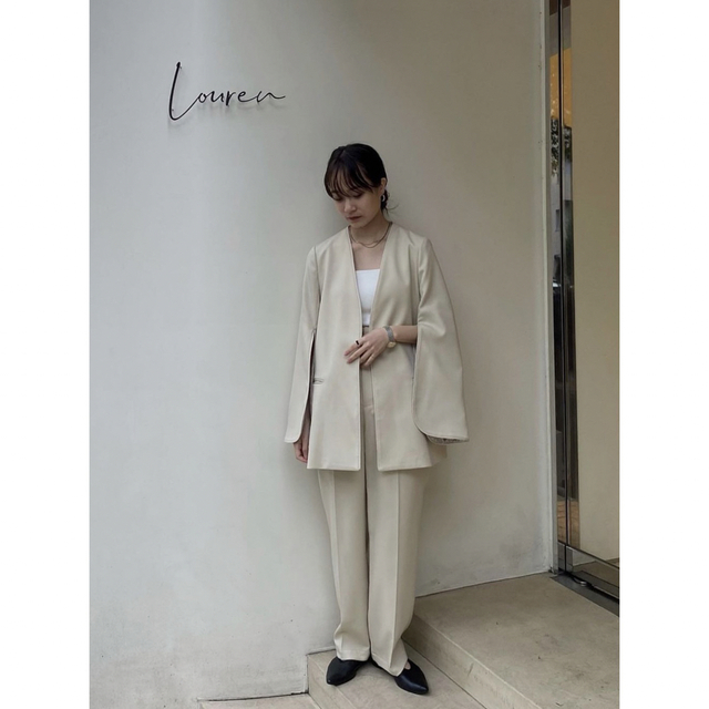 louren slit sleeve backiacquard jacket 【オープニングセール