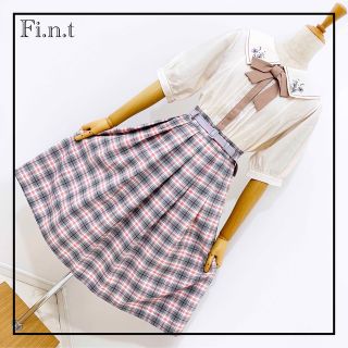 フィント(F i.n.t)の«Fi.n.t» axes femme ネモフィラ トップス チェック スカート(セット/コーデ)